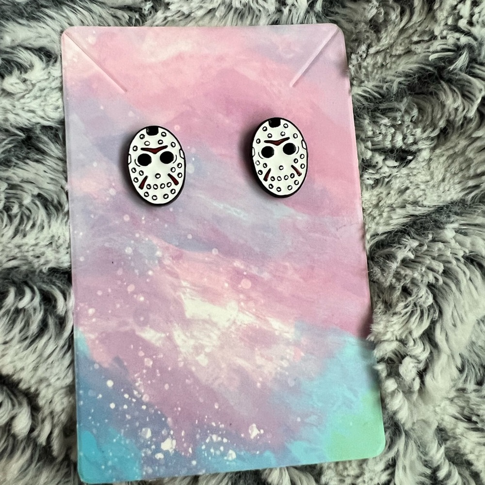 Friday the 13th/ Jason Voorhees earrings